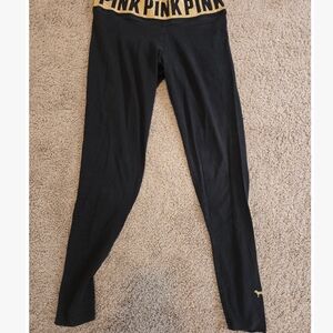 PINK Victoria's Secret Black Leggings